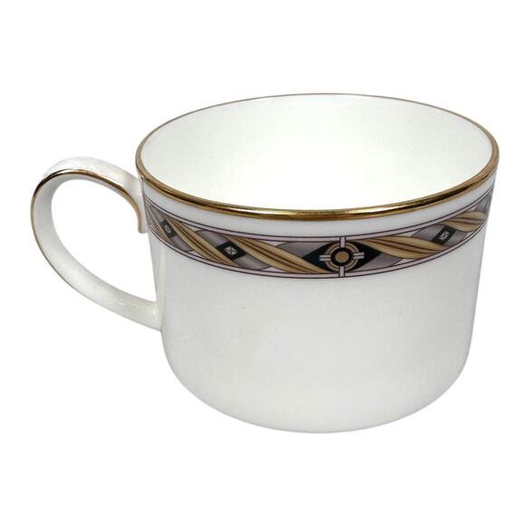 Noritake New Lineage Cup & Saucer White Bone China Sinclair 4738 Japan Set of 5 - Picture 2 of 7